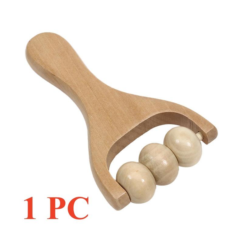 Деревянный роликовый массажер терапия массажер для тела лицо плечо шея рука надавливающий роликовый массажер тело успокаивающие расслабляющие массажные инструменты