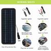 Car Solar Charger Car Portable Solar Panel Trickle Charging Kit 18V 20W for Vehicles Boat Motorbike