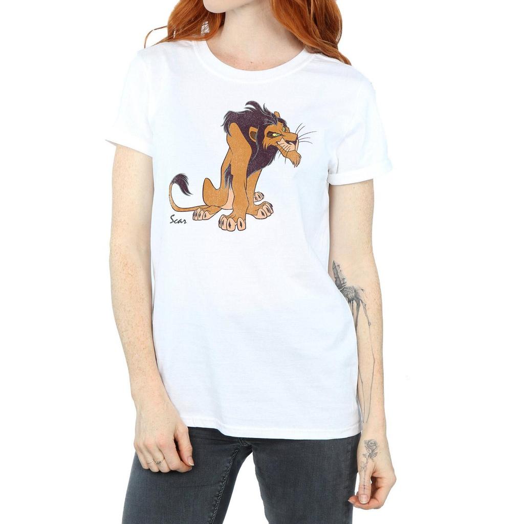 The Lion King Womens/Ladies Classic Scar Cotton Boyfriend T-Shirt