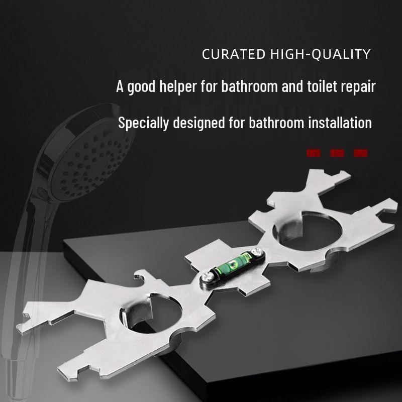 Durable Multi-Functional Bathroom Shower Wrench for Level Installation Multi-functional Shower Valve Core Wrench
