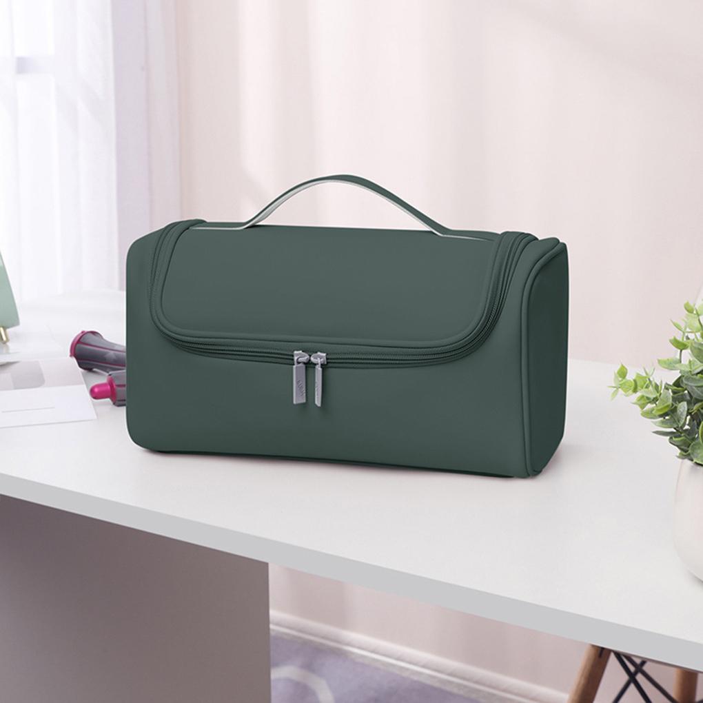 PU Hideable Hanging Hook Hair Dryer Case Portable Non-slip Storage Solution Makeup Pounch Handbag
