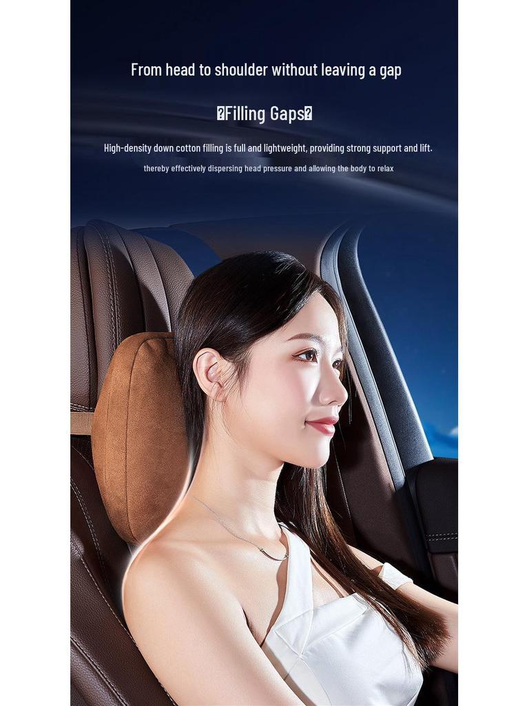 Mitsubishi-Compatible Car Headrest and Lumbar Support Pillow, Maybach Style
