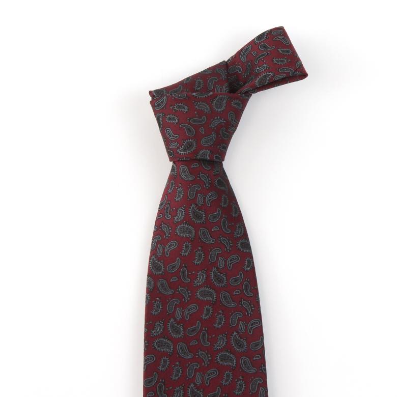 THE SHIRTS STUDIO Wine Small Paisley Manual Tie