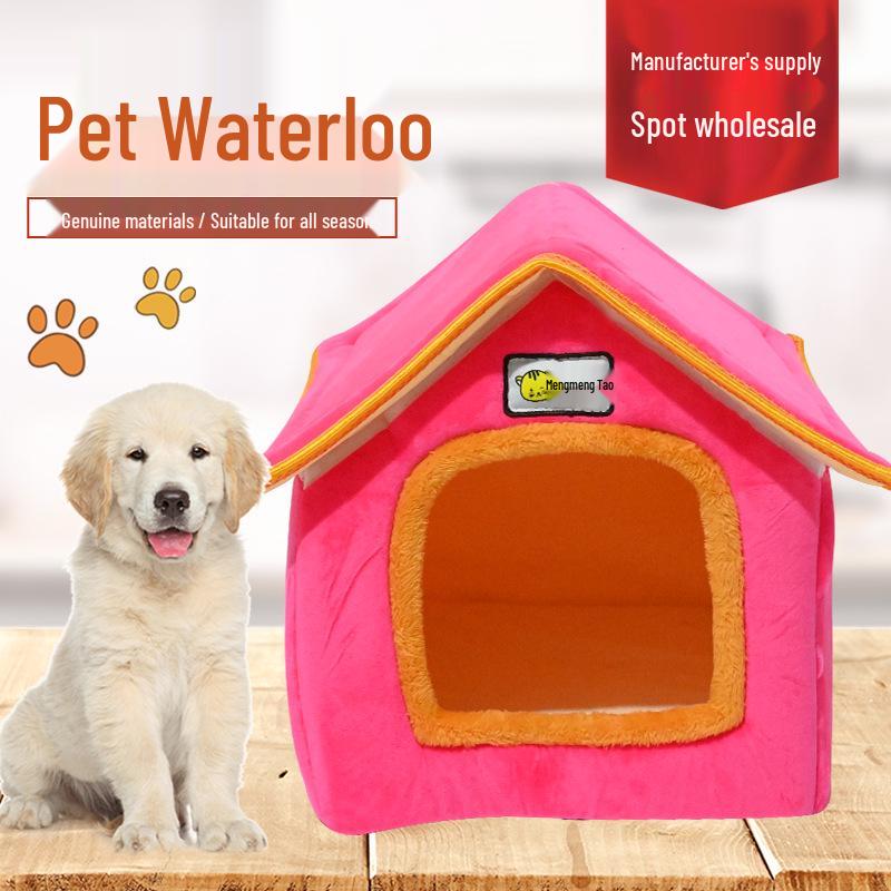 Teddy Poodle Small Dog & Cat House Kennel