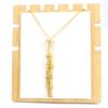 Geometric Necklace With Adjustable Stainless Steel Chain For Womens Fashion Jewelry