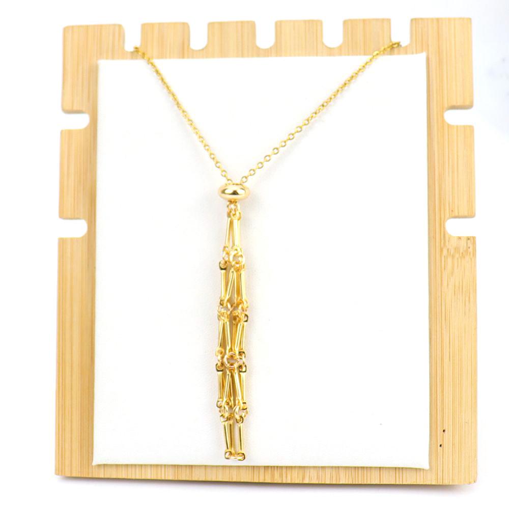Geometric Necklace With Adjustable Stainless Steel Chain For Womens Fashion Jewelry