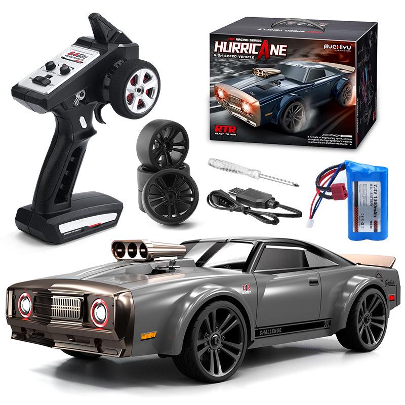 Fast & Furious Dom s Muscle Car: 1:16 Electric Drift RC with High Simulation 4WD 1:16