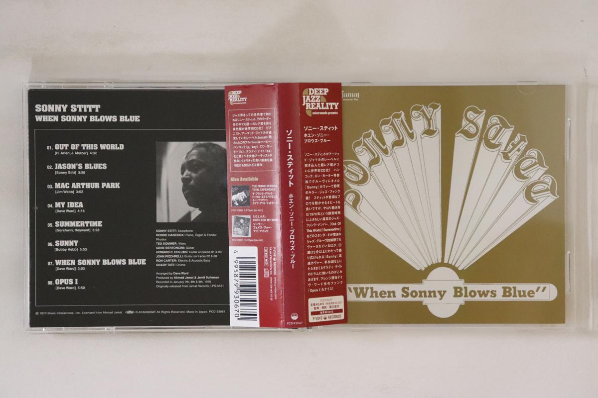 

CD SONNY STITT When Sonny Blows Blue PCD93067 PVINE RECORDS 2008 Japan Obi Jazz Used