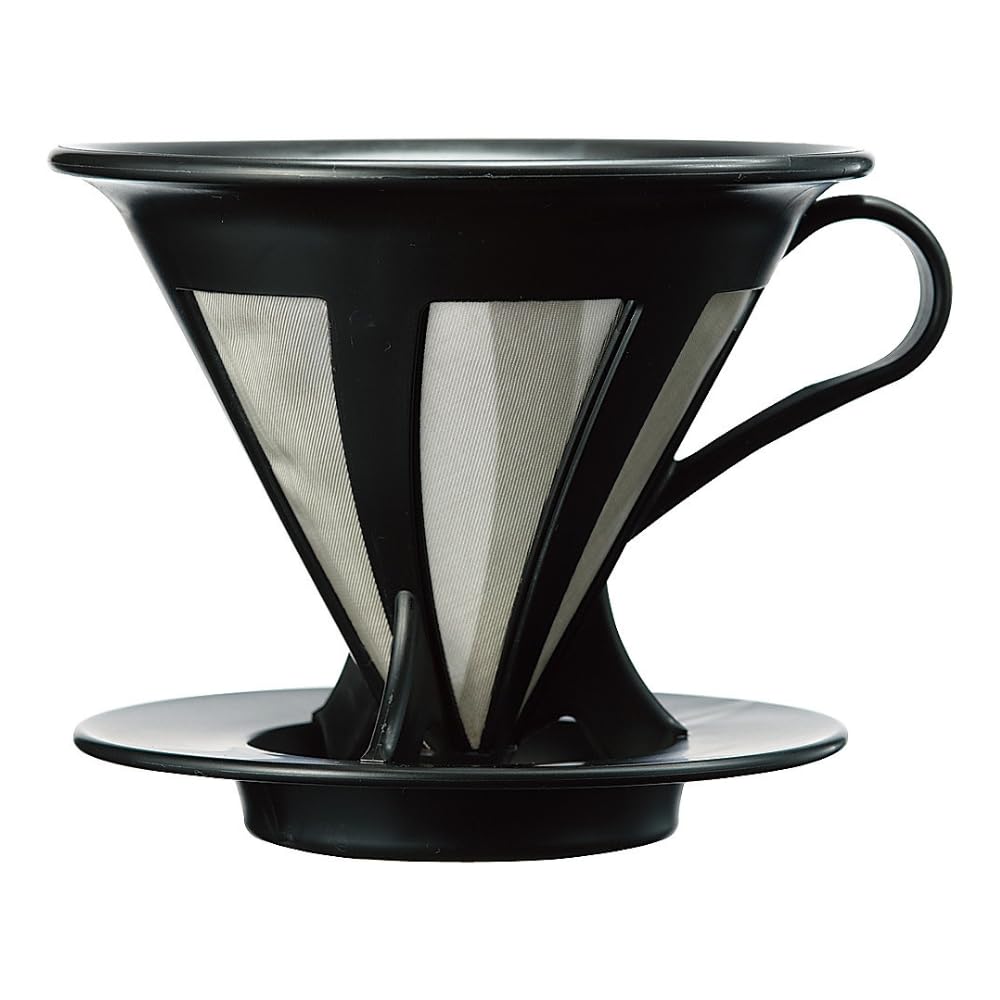 

HARIO Cafe All Coffee Drip Dripper, 1-4 Cups, Black, CFOD-02-B