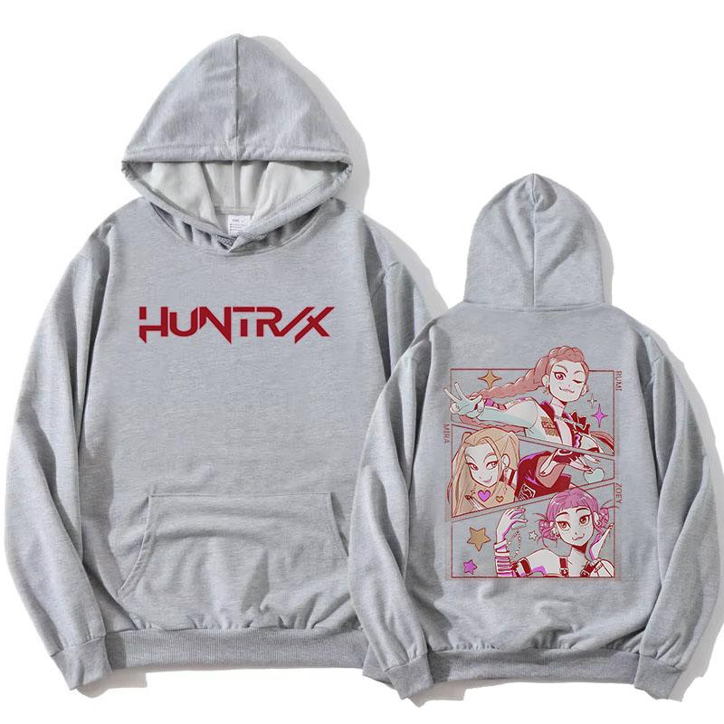 KPop Demon Hunters Hoodies Saja Boys Derpy Tiger Sweatshirt Long Sleeve Fashion Film Print Pullovers Streetwear Autumn Women Top