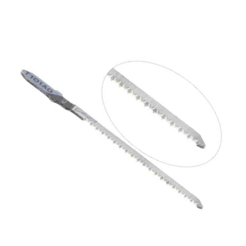 5pcs Saw Blades T101AO HCS Steel T-Shank Jigsaw Blades High Carbon Steel Curve Cutting Tool For Wood Plastic