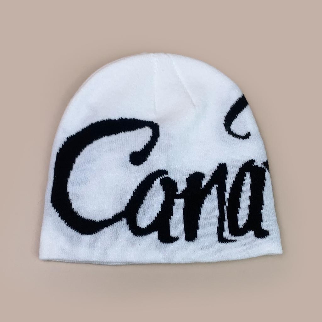 New American Contrasting Letter Jacquard Knitted Hat for Men and Women Warm Hip-hop Skateboard Personalized Pullover Hat