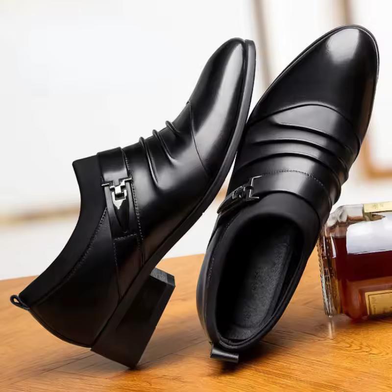 Spring Autumn Men's Classic Dress Shoes Oxfords Leather Shoes for Men Business Casual Loafers Quality Plus Size Men Wedding Formal Shoes