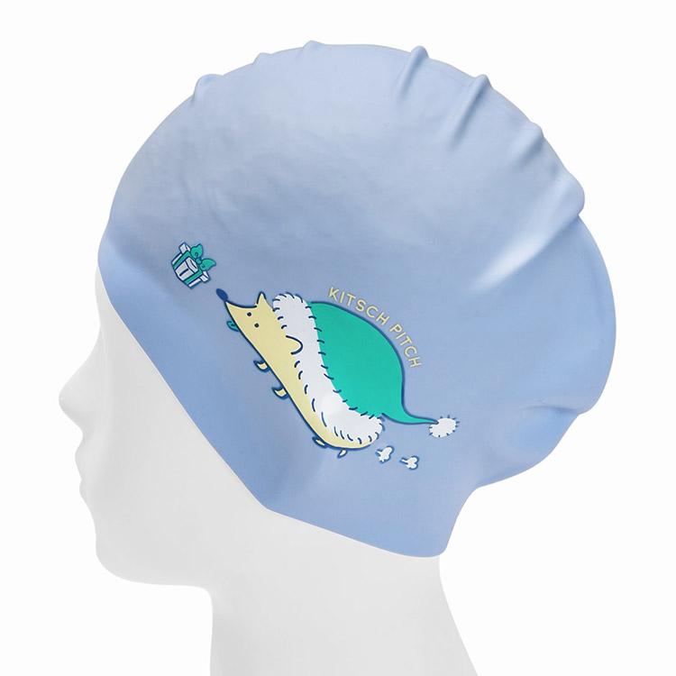 Kichipichi Tiny Santa Silicone Swim Cap Pale Lavender (Kpd1Cs009)