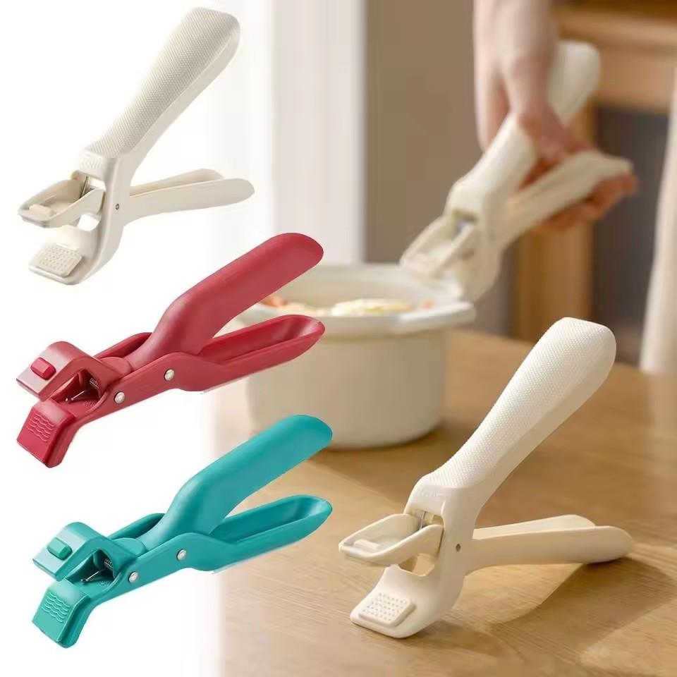 1pc Non-Slip Anti Scalding Clip New Meal Bowls Tongs Silicone Anti Scalding Holder Gripper Durable Bowl Clip Kitchen Gadgets