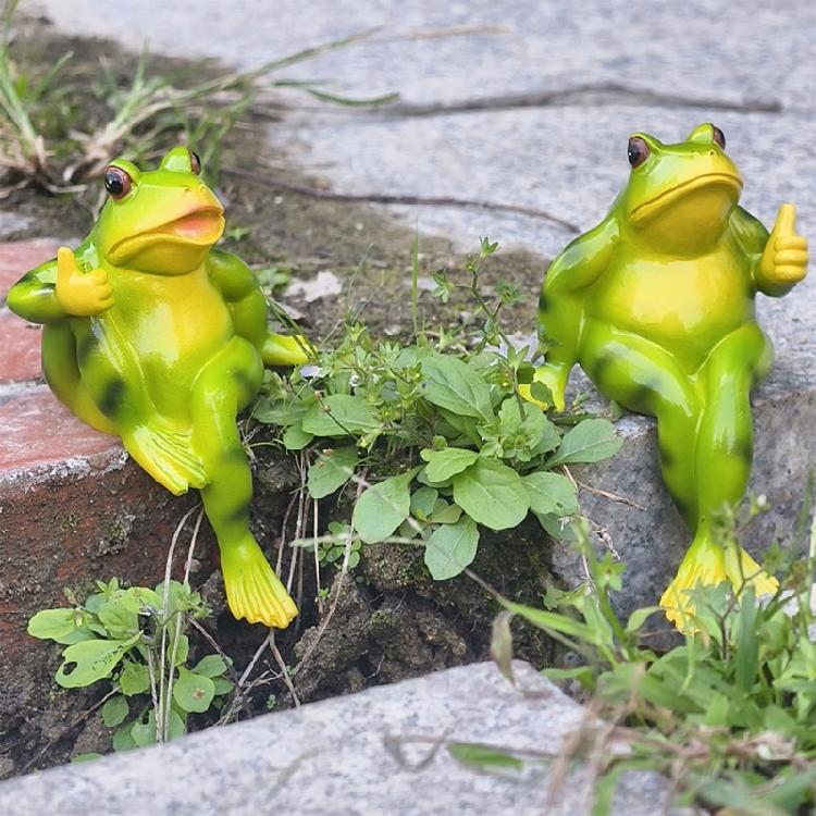 Miniature Frogs Figurines Plant Decoration for Pot,Frogs Garden Decors Frogs Statue Planter Huggers for Flower Ornament