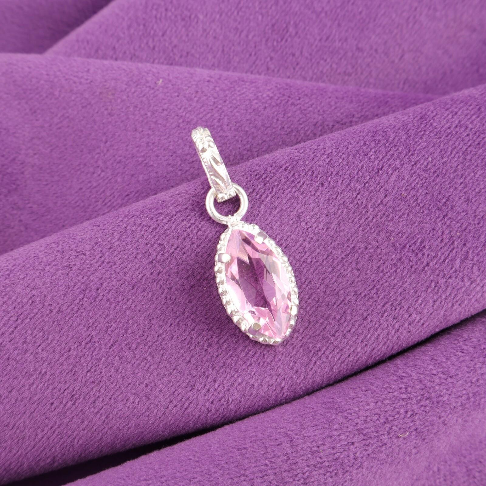 

Маркиза Натуральный Морганит Лучший Подарок Сестрам Новая Подвеска Ювелирное Изделие Стерлинговое Серебро PP-59-10