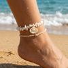 Pearl Foot Chain Shell Beach Jewelry Fashion Beaded Anklet  Jewelry