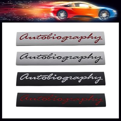 3D Premium Autobiography voor auto Motorkap Spatbord Kofferbak Achterklep Naamplaat Decal Embleem Badge Sticker