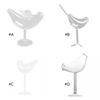 Y3NA Bird Cocktailglas, klare Weingläser, individuelles Glas, Kelch, langlebig