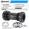 RIRO BB68 Ultra-light Ceramic Bearing Bicycle Bottom Bracket Crankset, Threaded Hollow Design.