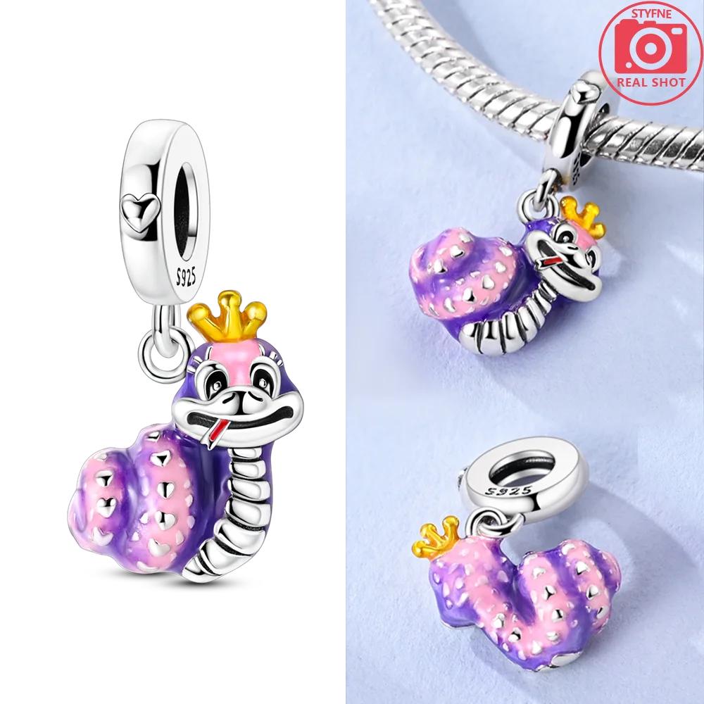 Exquisite Animal Firefly Blue Bow Dolphin Beads Fit Bracelet Charms Copper Original Jewelry Making Women Anniversary Gifts