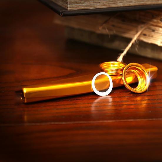 Klasyczny aluminiowy kazoo Łatwy do gry Towarzysz gitary Akompaniament Narzędzie muzyczne Kazoo