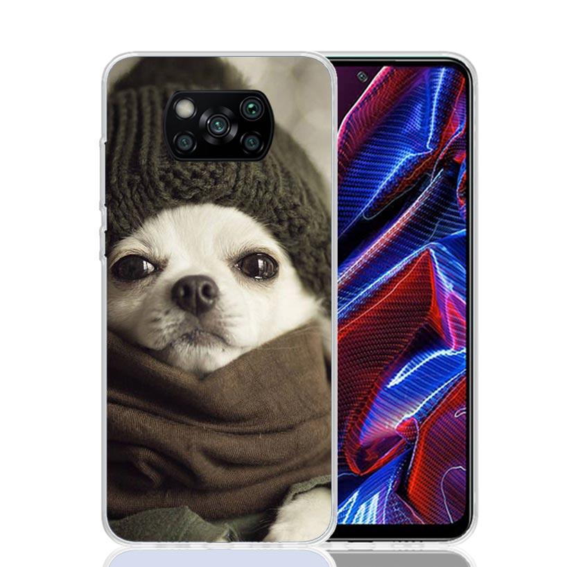 Chihuahua Puppy Teacup Dogs Case Phone Cover for Xiaomi Redmi Note 10 9 9S 8 8T 7 5 Pro Mi 12T 11T 10T 9T 12 11 Lite A3 A2 Trend