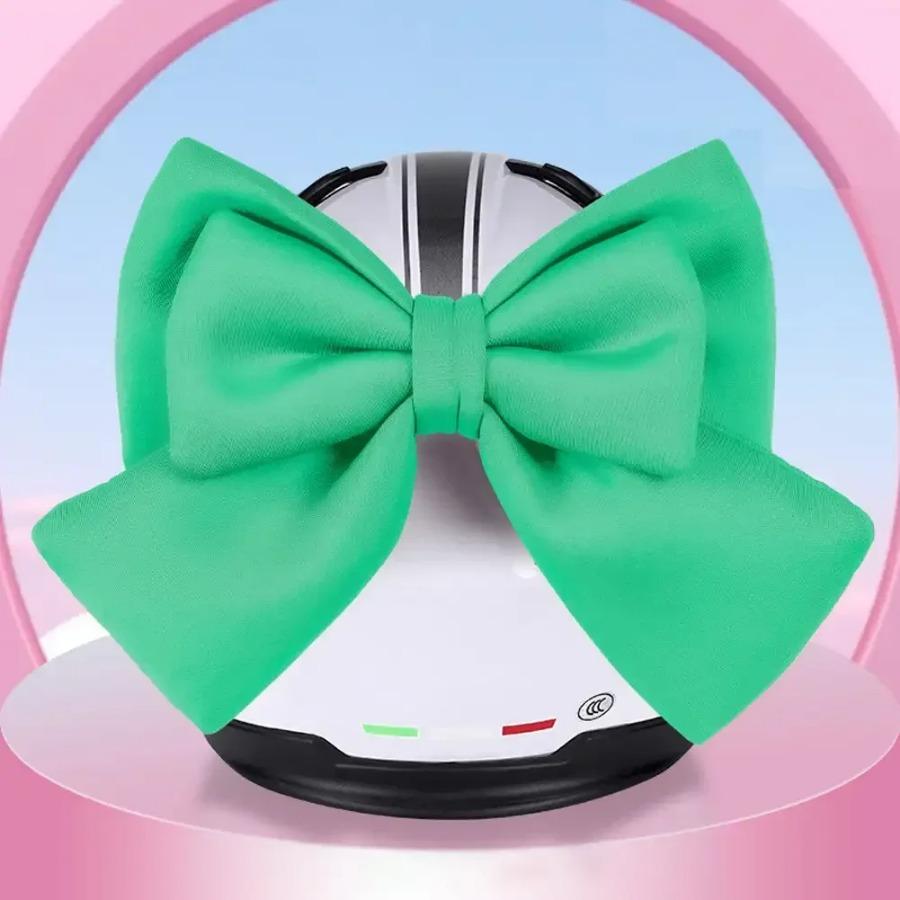 

Милый бантик Украшение для электромобиля Шлем Бант из ткани Атласная лента Бант Украшение для шлема Аксессуары для мотоциклетного шлема