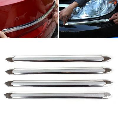 4 sztuki Car Edge Anti-collision Strip Bumper Protector Protective Guard Bar Anti-rub Scrape Bumper Crash Styling Car Accessories