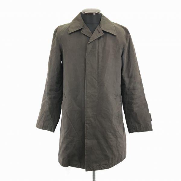 

Paul Smith/Lined Stand Collar Coat/Outerwear/M/Dark Brown/Hidden Placket/Center Vent/Made in Japan