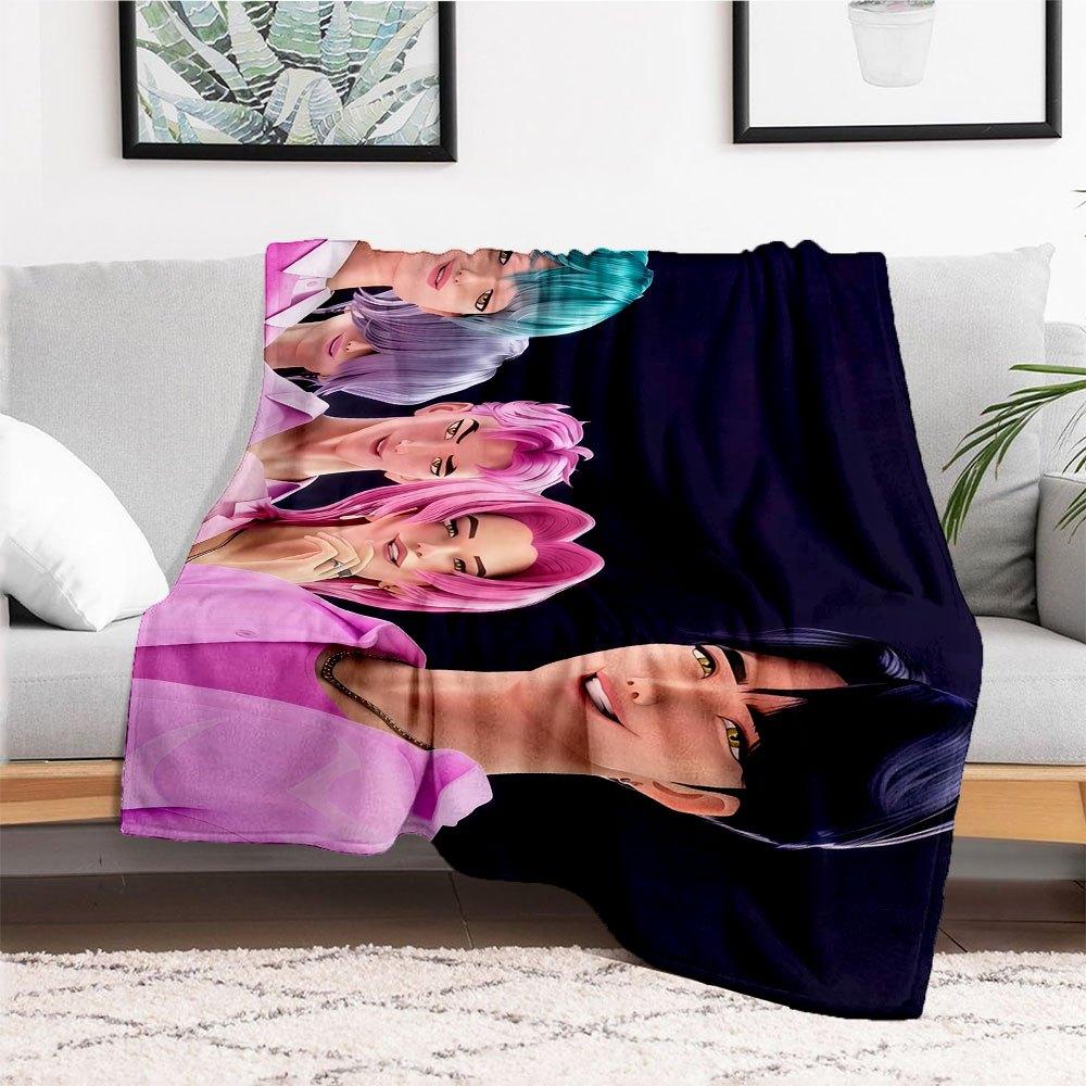 "Vivid Hair Color Collection: Brighten Up Your Look!"Blanket Lightweight Flannel Throw Blanket for Sofa, Bed, Travel, Camping, Livingroom, O