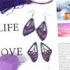 Earring Pendant Resin Molds Silicone Mold Butterfly Pendants Epoxy Crafts Jewelry Making Casting Mould Keychain Molds