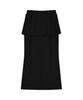 Ohos Layered Wool Skirt / Black