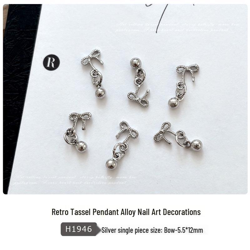 Chrome Hearts Cross Pendant Nail Art: Star, Moon, Butterfly Wearable Nail Drill Accessories