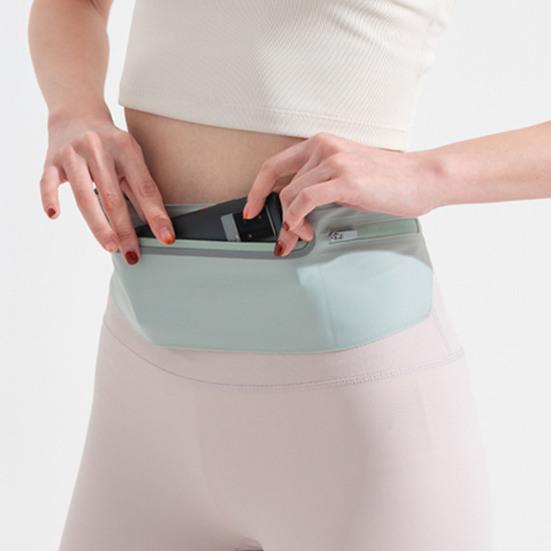 Running Belt Fanny Pack 3 Pockets Adjustable Waist Bag Workout Phone Holder Bag Fits Phones Up to 7.5 Inch for Men Women Fitness Hiking Jogging