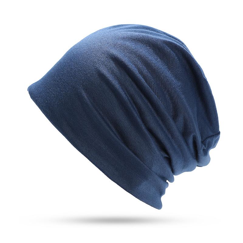 Cotton Slouchy Beanie Hip-Hop Soft Lightweight Running Beanie Adult Dwarf Hat Chemo Cap For Men Women Hip-Hop Sleep Cap Stretchy