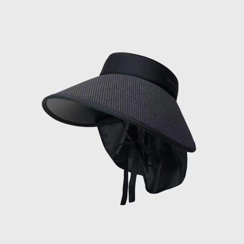 Shawl Sunscreen Cap Ponytail Travel Fisherman Hat Wide Brim Sun Hat With Neck Flap Outdoor Uv Anti Neck Protection Sun Visors