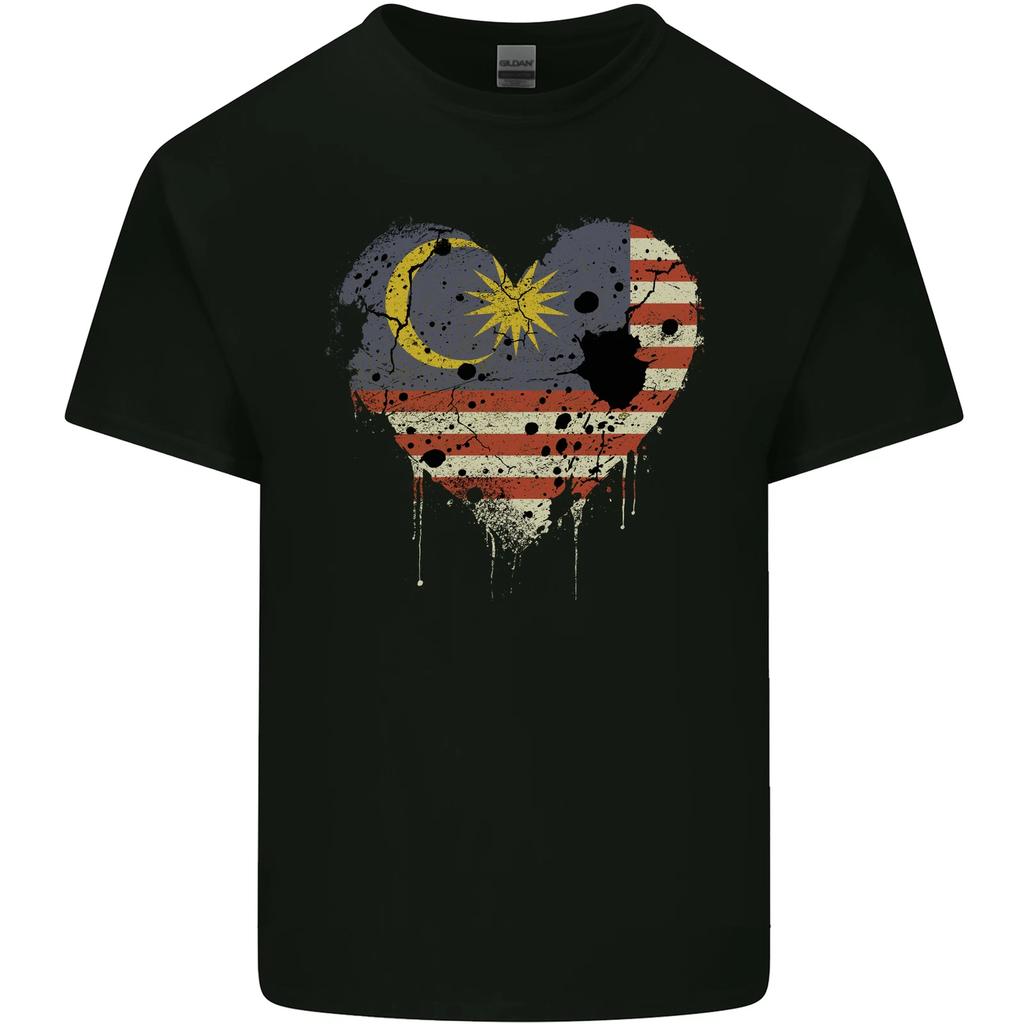 Love Malaysia Flag Malaysian Day Football Kids T-Shirt Childrens
