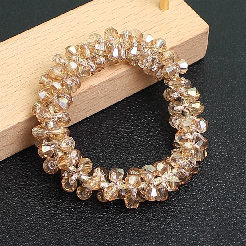 Fargerikt kirsebær elastisk hårbånd for kvinner jenter søt hårpynt scrunchie hårstrikk hårtilbehør