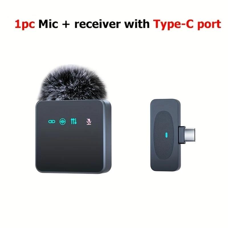 Professional Wireless Microphone System  USB-C Charging Silent Recording Capabilitymodern Design Perfect For Streaming And Calls