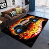 Square Flannel Monster Truck Carpet Thrill Game Monster Jam Decorative Floor Mats Modern Home Living Room Rugs Bedroom Carpet