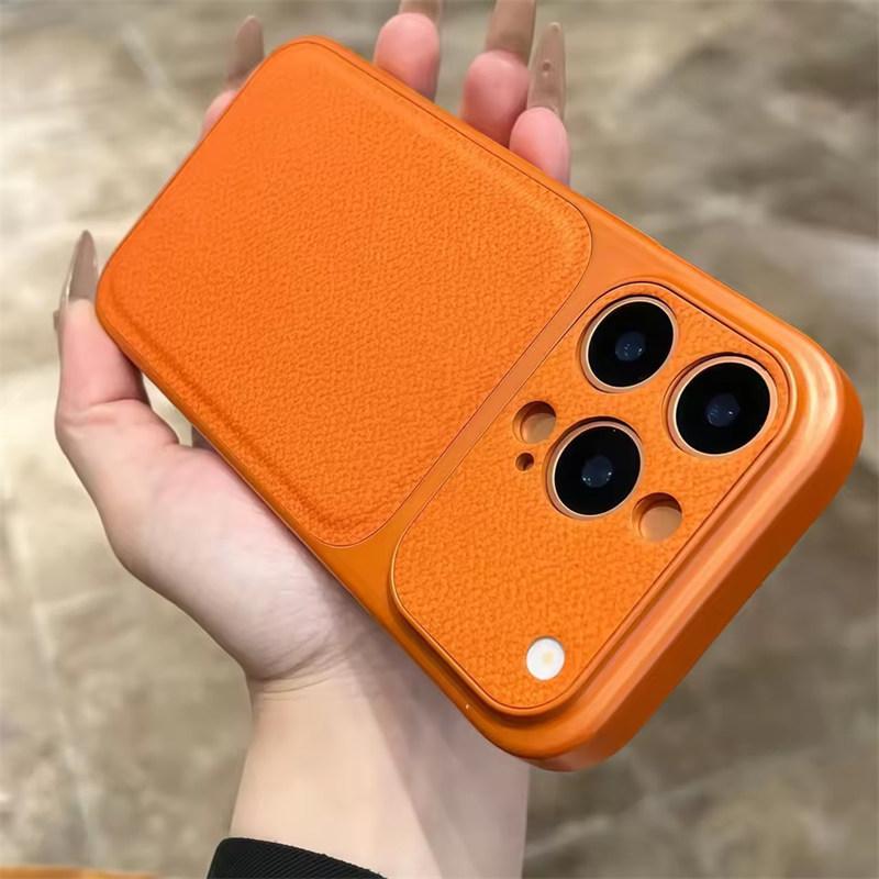 Custodia per Telefono in Silicone Morbido di Lusso con Texture a Buccia di Litchi per iPhone17 Air 13 14 15 16 Pro Max Cover Posteriore con Paraurti