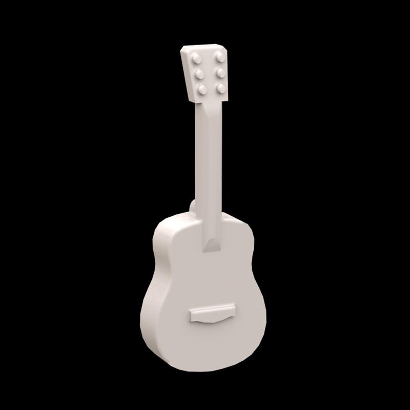 

MOC 10PCS 25975 Utensil Musical Instrument Guitar Construction Blocks Handheld Props Component Bricks Particle Toy Children Birth Date Present -A5632