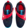 Nike Team Hustle D 12 Wygodne Dopasowanie Trwałe Oddychające Niskie Buty do Koszykówki Trampki Dziecięce Granatowe HF6280-401