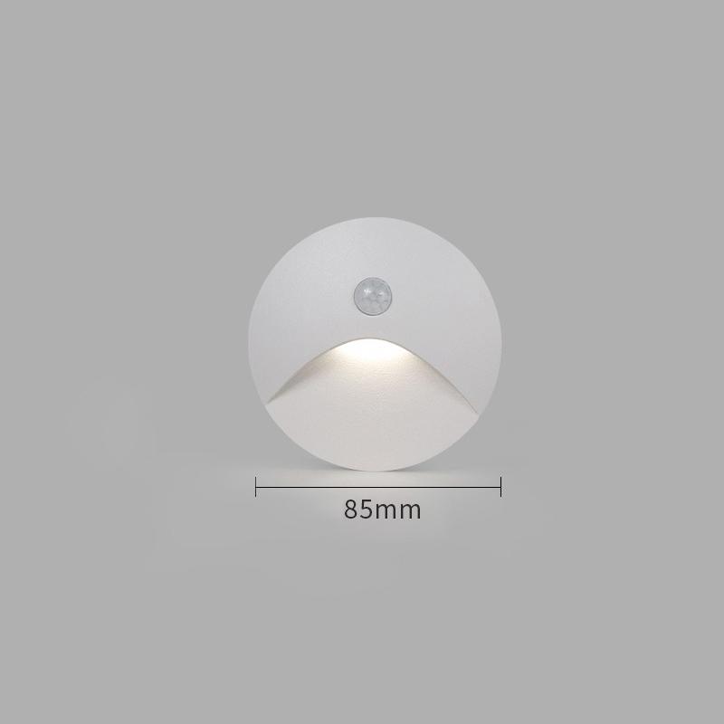 

PIR Motion Detector Sensor Led Stair Light Infrared Human Body Induction Lamp Recessed Steps Ladder Staircase Deco Wall Lamps Warm White (2700-3500K)