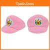Super Mario Princesse Peach Chapeau en Peluche Rose Dessin Animé Cosplay Fête Casquette Taille 110g)