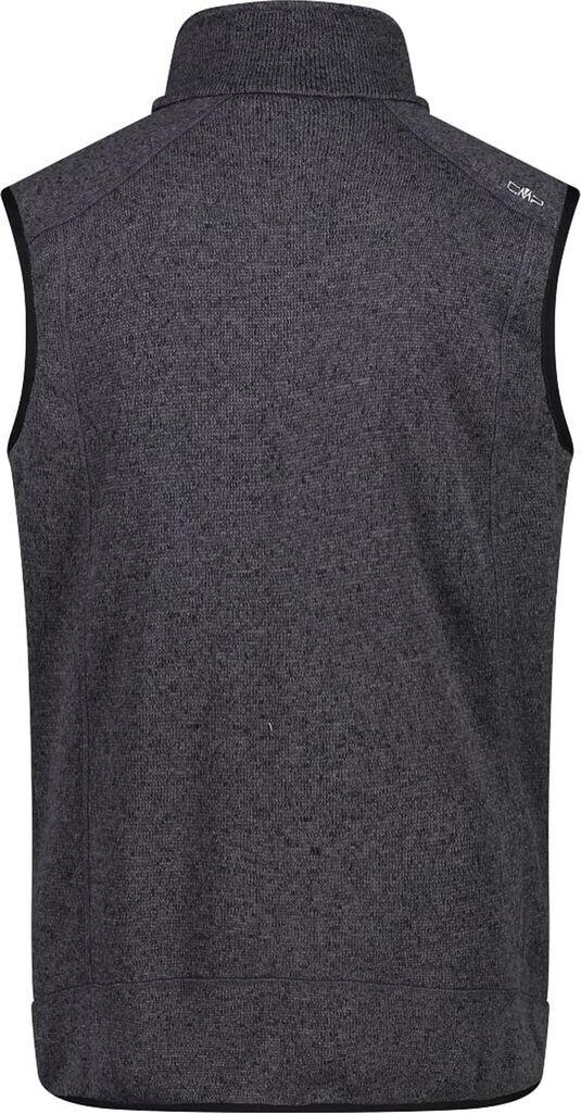 CMP Men's Knitted Vest (3H60947N) Black/glacier