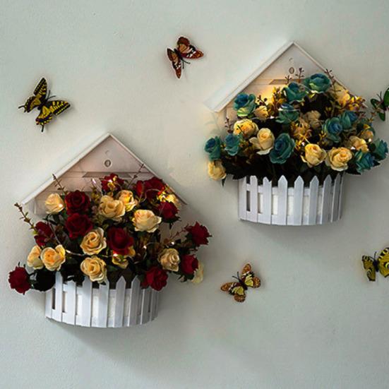 Yousheng Hanging Flower Basket, Sustainable Use Handcrafted Unique Design, Durable Wear-Resistant Home Decoration, for Balcony Garden