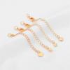 Color-Protective 14K Gold-Plated Tail Chain Extension for DIY Jewelry